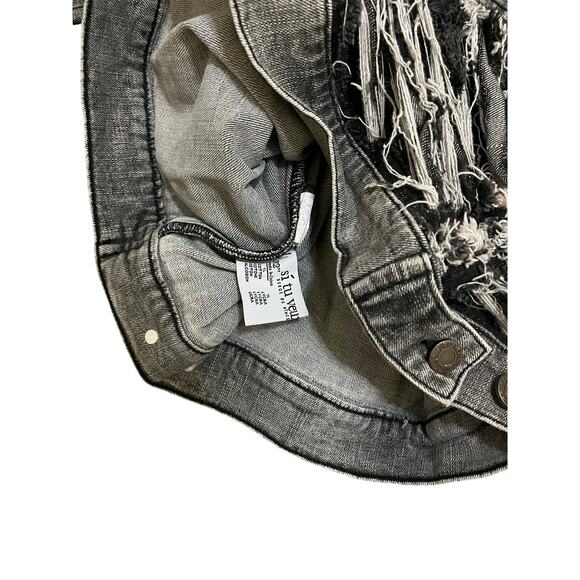 Si Tu Veux Women’s Jean Jacket Size 32 - Picture 4 of 5